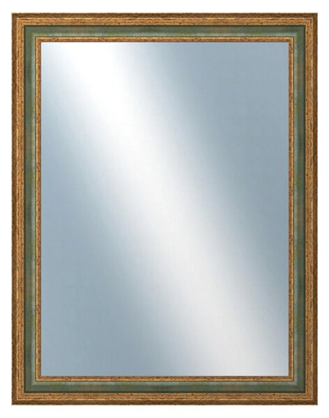 DANTIK - Zrkadlo v rámu, rozmer s rámom 70x90 cm z lišty HRAD zelená (3005)