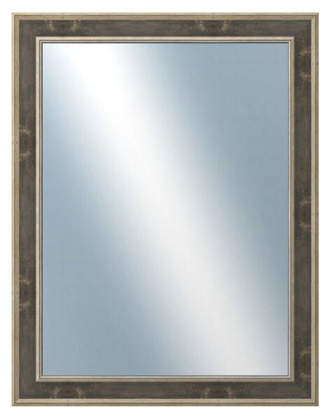 DANTIK - Zrkadlo v rámu, rozmer s rámom 70x90 cm z lišty TOOTH zlatá čierna (2780)