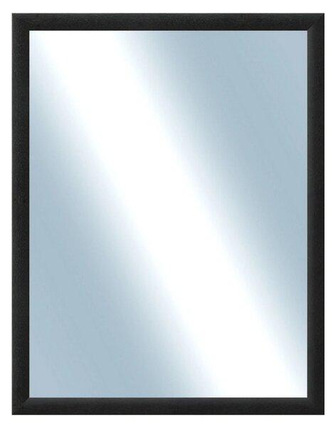 DANTIK - Zrkadlo v rámu, rozmer s rámom 70x90 cm z lišty LEDVINKA čierna (1446)