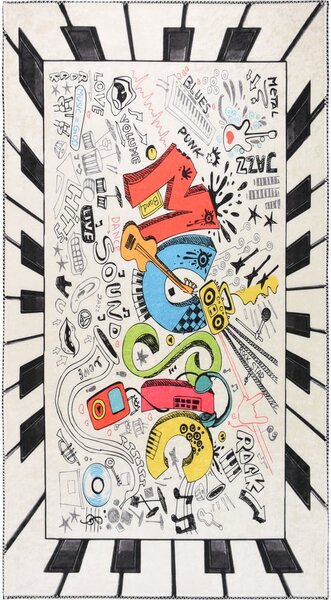 Prateľný detský koberec 160x230 cm Musical – Vitaus