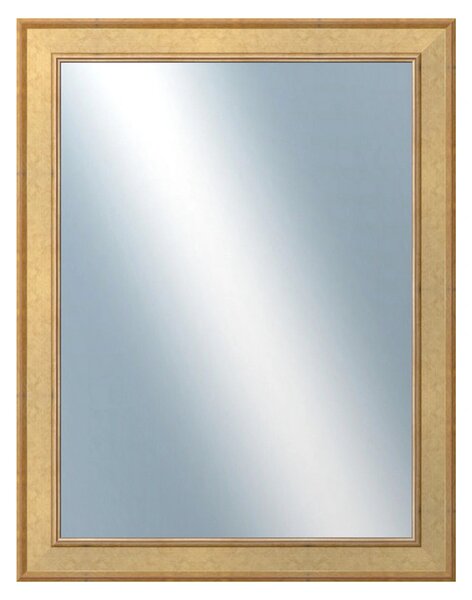 DANTIK - Zrkadlo v rámu, rozmer s rámom 70x90 cm z lišty TOOTH zlatá (2778)