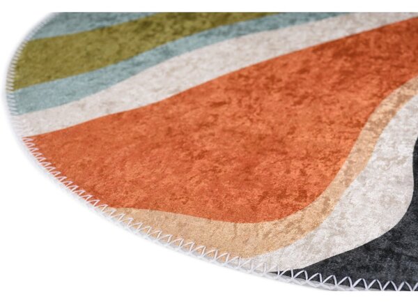 Prateľný okrúhly koberec ø 120 cm Colors of Joy – Vitaus