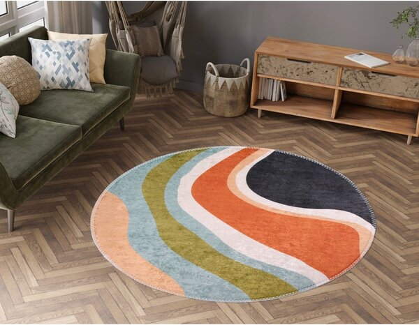 Prateľný okrúhly koberec ø 120 cm Colors of Joy – Vitaus