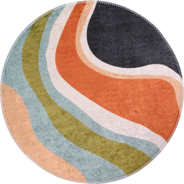 Prateľný okrúhly koberec ø 120 cm Colors of Joy – Vitaus