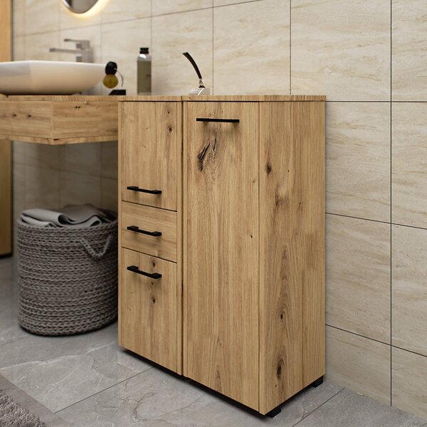 Ak furniture Kúpeľňová skrinka Fin S30 1D 30 cm dub artisan