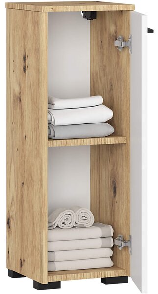 Ak furniture Kúpeľňová skrinka Fin S30 1D 30 cm dub artisan/biela
