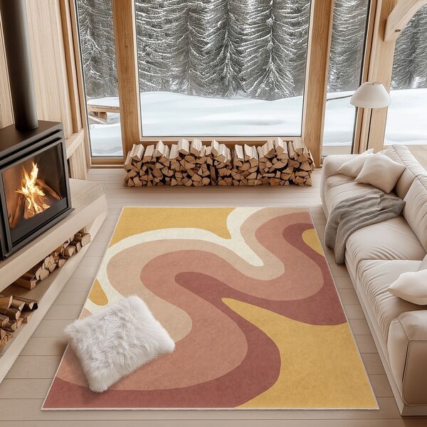 Okrovožltý/staroružový prateľný behúň 80x200 cm Strawberry Creamsicle – Mila Home