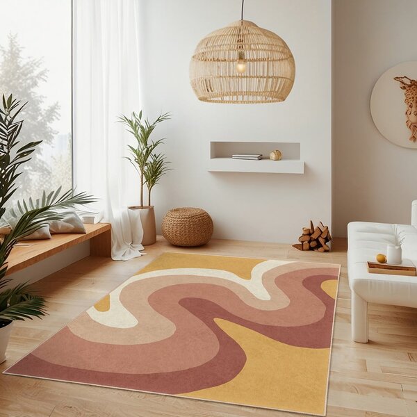 Okrovožltý/staroružový prateľný behúň 80x200 cm Strawberry Creamsicle – Mila Home