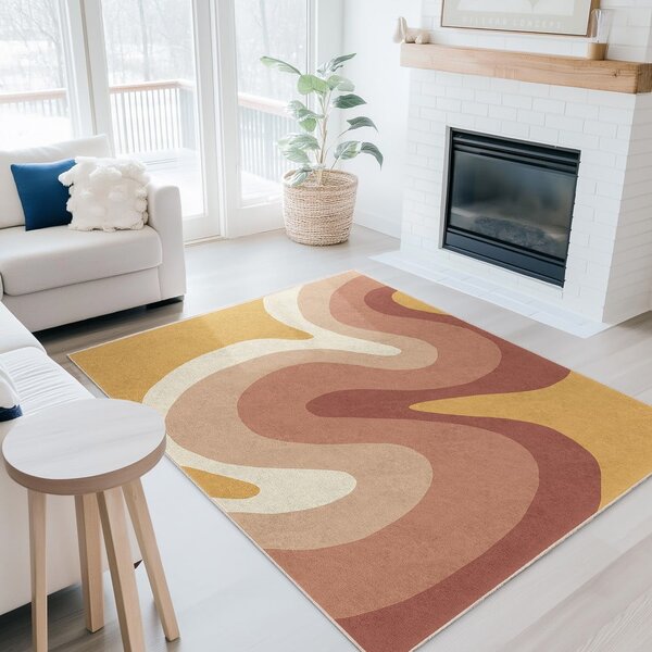 Okrovožltý/staroružový prateľný behúň 80x200 cm Strawberry Creamsicle – Mila Home