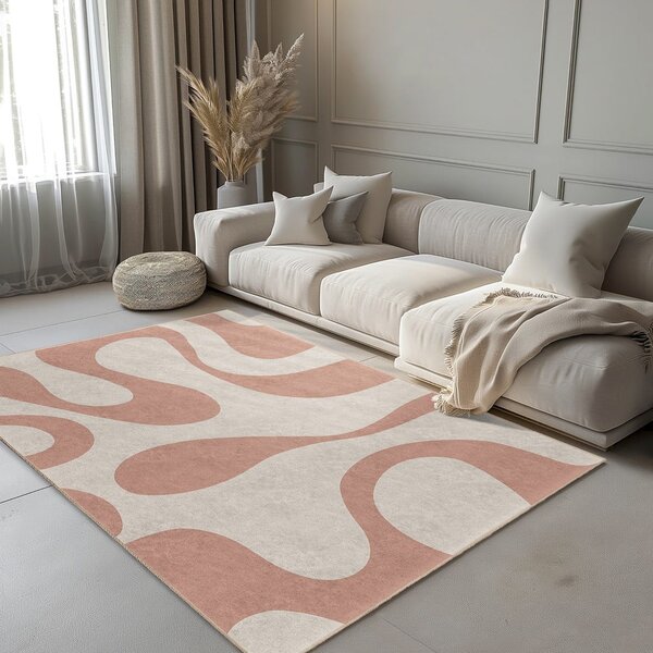 Ružový prateľný koberec 120x180 cm Strawberry Latte – Mila Home