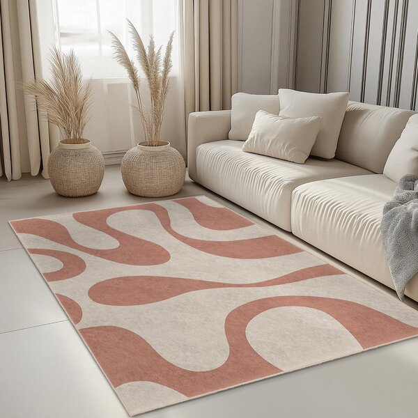 Ružový prateľný koberec 120x180 cm Strawberry Latte – Mila Home