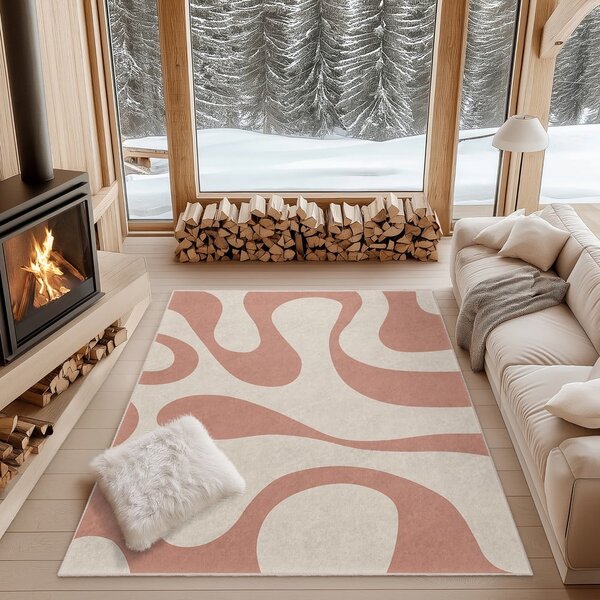 Ružový prateľný koberec 120x180 cm Strawberry Latte – Mila Home