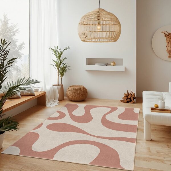 Ružový prateľný koberec 120x180 cm Strawberry Latte – Mila Home