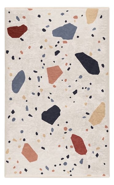 Krémový prateľný koberec 80x150 cm Cracked Terrazzo – Mila Home