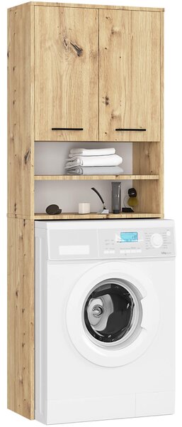 Ak furniture Kúpeľňová skrinka nad práčku FIN dub artisan
