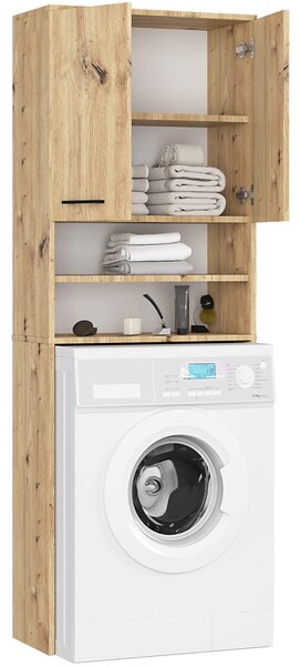 Ak furniture Kúpeľňová skrinka nad práčku FIN dub artisan
