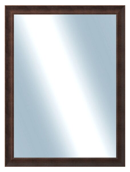 DANTIK - Zrkadlo v rámu, rozmer s rámom 60x80 cm z lišty KOSTELNÍ malá hnedá (3165)