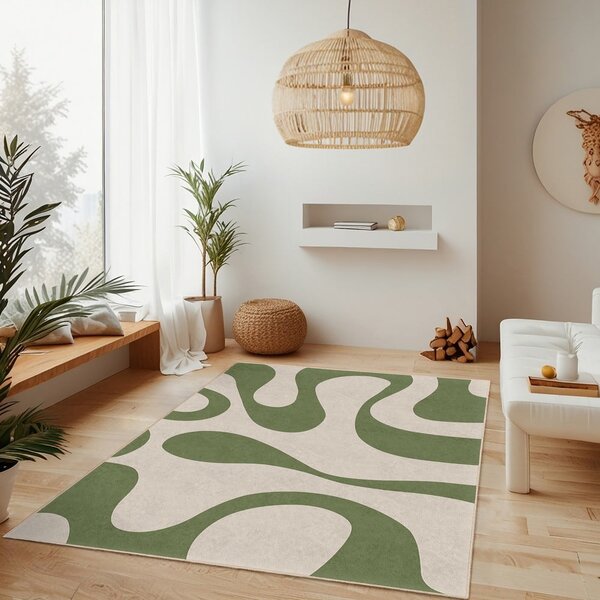 Zelený prateľný koberec 120x180 cm Matcha Latte – Mila Home