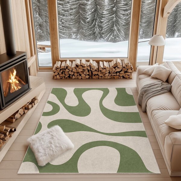 Zelený prateľný koberec 120x180 cm Matcha Latte – Mila Home