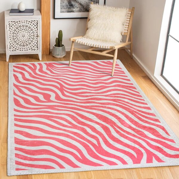 Ružový prateľný koberec 60x100 cm Red Zebra – Vitaus