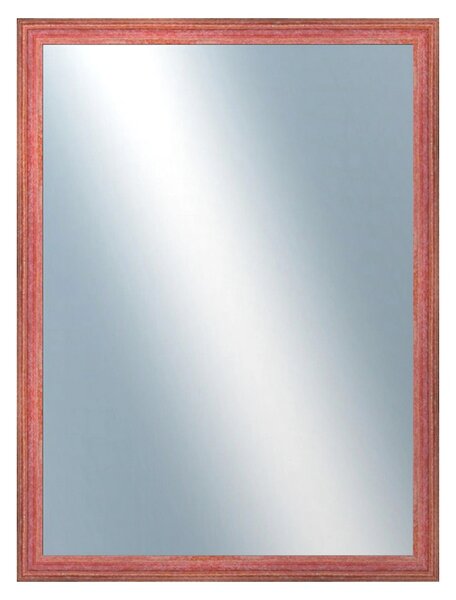 DANTIK - Zrkadlo v rámu, rozmer s rámom 60x80 cm z lišty LYON červená (2707)
