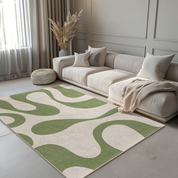 Zelený prateľný koberec 120x180 cm Matcha Latte – Mila Home