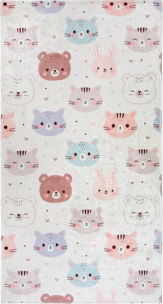 Slonovinový prateľný detský koberec 160x230 cm Cute Animals – Vitaus