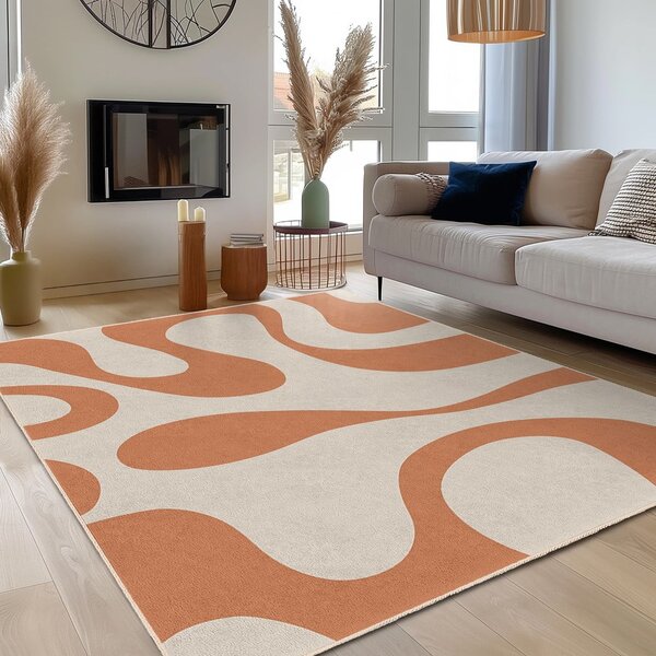 Oranžový prateľný koberec 120x180 cm Caramel Latte – Mila Home