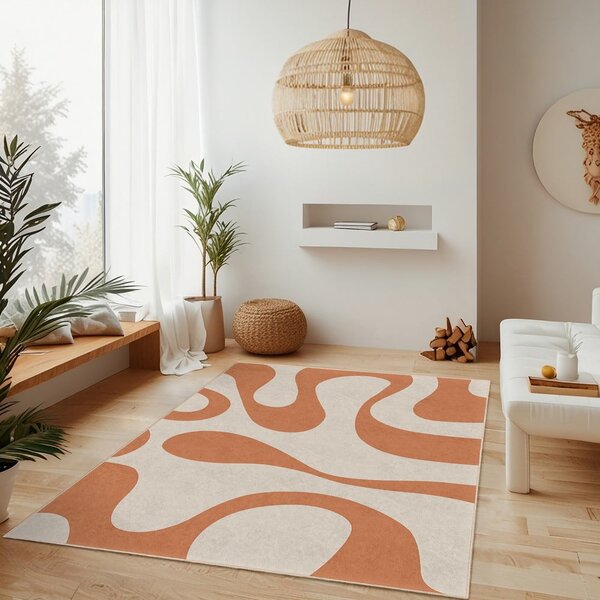 Oranžový prateľný koberec 120x180 cm Caramel Latte – Mila Home