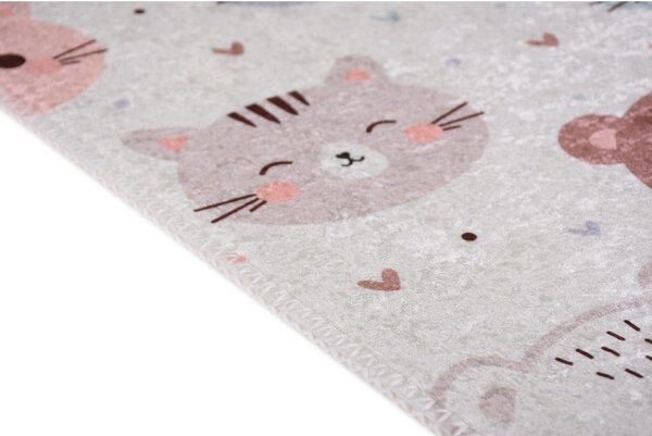 Slonovinový prateľný detský koberec 160x230 cm Cute Animals – Vitaus