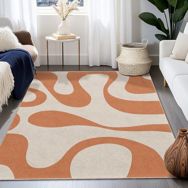 Oranžový prateľný koberec 120x180 cm Caramel Latte – Mila Home