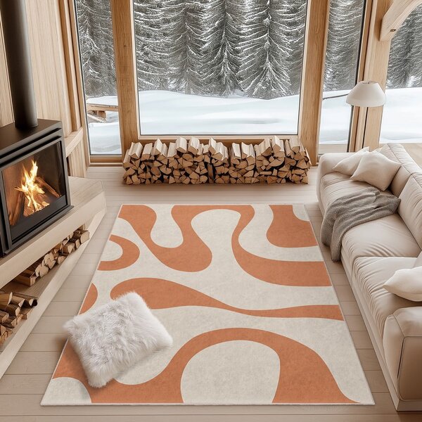 Oranžový prateľný koberec 120x180 cm Caramel Latte – Mila Home