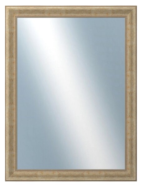 DANTIK - Zrkadlo v rámu, rozmer s rámom 60x80 cm z lišty KŘÍDLO malé zlaté patina (2774)
