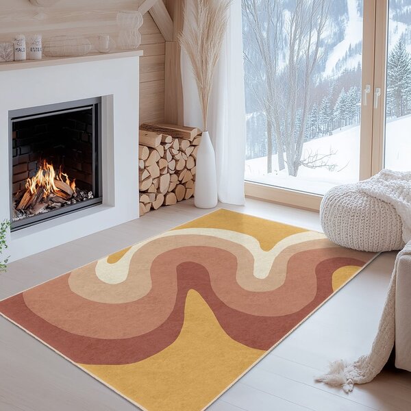 Okrovožltý/staroružový prateľný behúň 80x200 cm Strawberry Creamsicle – Mila Home