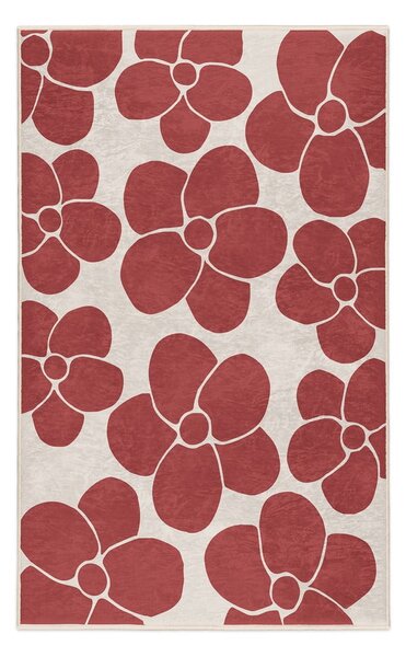 Červený prateľný koberec 60x100 cm Red Meadow – Mila Home