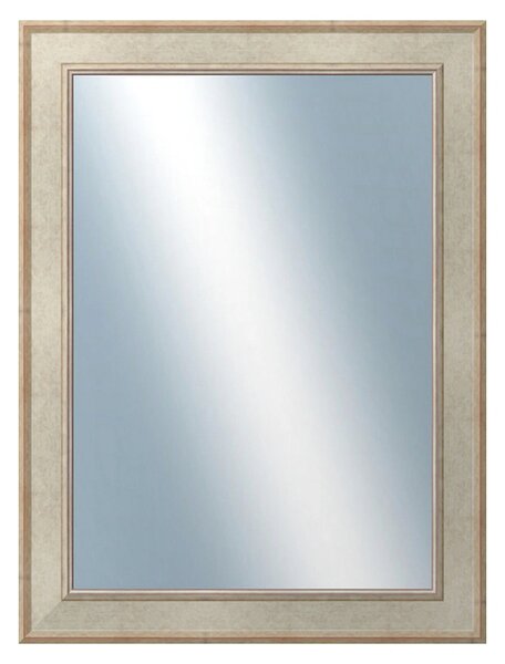 DANTIK - Zrkadlo v rámu, rozmer s rámom 60x80 cm z lišty TOOTH strieborná (2779)