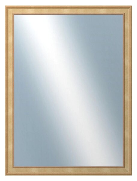 DANTIK - Zrkadlo v rámu, rozmer s rámom 60x80 cm z lišty TOOTH malá zlatá (3161)