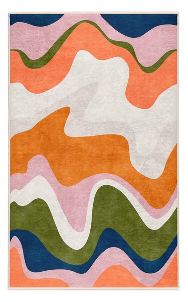 Oranžový prateľný koberec 160x230 cm Squiggly Orange – Mila Home