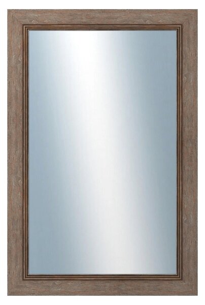 DANTIK - Zrkadlo v rámu, rozmer s rámom 40x60 cm z lišty CARRARA hnedá (2894)