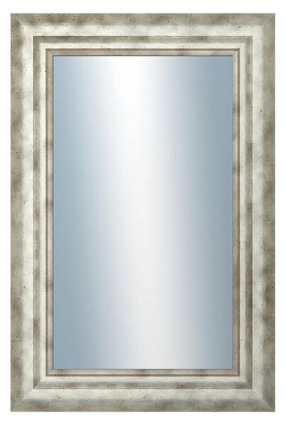 DANTIK - Zrkadlo v rámu, rozmer s rámom 40x60 cm z lišty TRITON široký strieborný (2950)