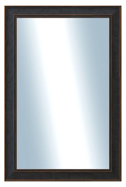 DANTIK - Zrkadlo v rámu, rozmer s rámom 40x60 cm z lišty ANDRÉ veľká čierna (3154)