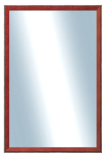 DANTIK - Zrkadlo v rámu, rozmer s rámom 40x60 cm z lišty Inclinata colori červená (3136)