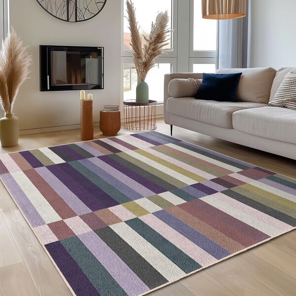 Fialový prateľný behúň 60x230 cm Purple Rain – Mila Home