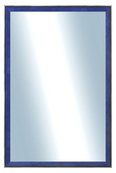 DANTIK - Zrkadlo v rámu, rozmer s rámom 40x60 cm z lišty Inclinata colori modrá (3139)