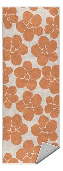 Oranžový prateľný behúň 60x230 cm Orange Meadow – Mila Home