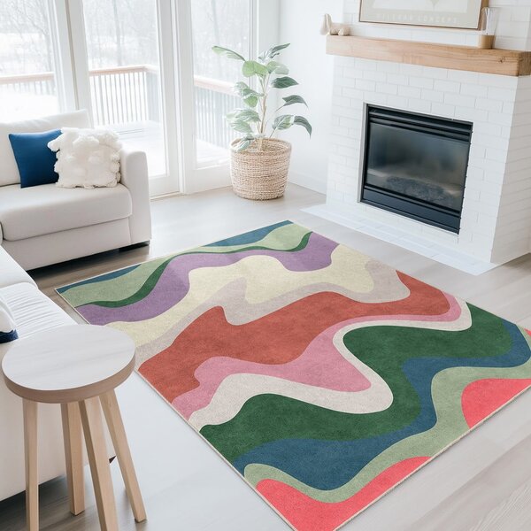 Prateľný behúň 60x230 cm Squiggly Breeze – Mila Home