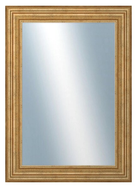 DANTIK - Zrkadlo v rámu, rozmer s rámom 50x70 cm z lišty HRAD zlatá patina (2822)