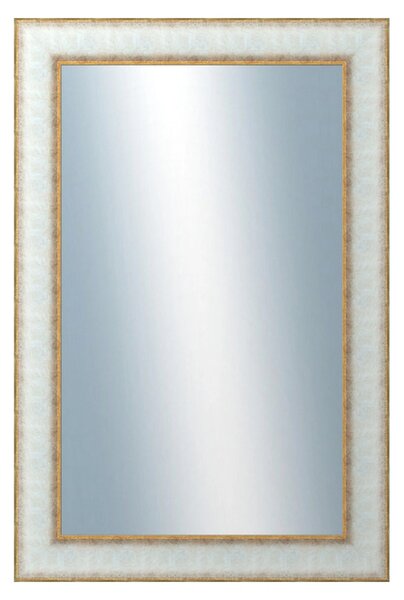 DANTIK - Zrkadlo v rámu, rozmer s rámom 40x60 cm z lišty DOPRODEJMETAL bielozlatá (3023)
