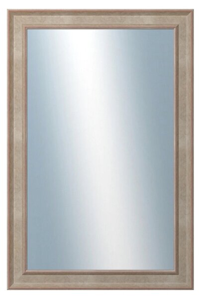 DANTIK - Zrkadlo v rámu, rozmer s rámom 40x60 cm z lišty TOOTH malá strieborná (3162)