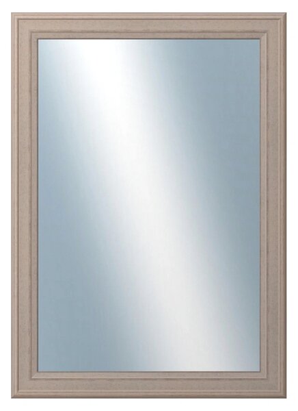 DANTIK - Zrkadlo v rámu, rozmer s rámom 50x70 cm z lišty STEP hnedá (3020)
